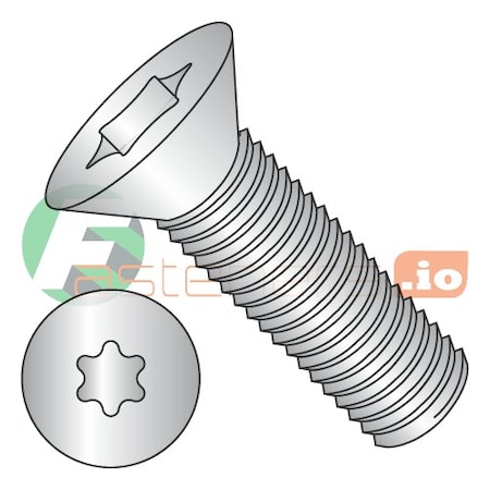 Newport Fasteners M6-1.00 x 60 mm Torx Flat Machine Screw, Plain 18-8 Stainless Steel, 1000 PK 834966
